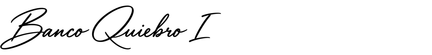Firma manuscrita Banco Quiebro I