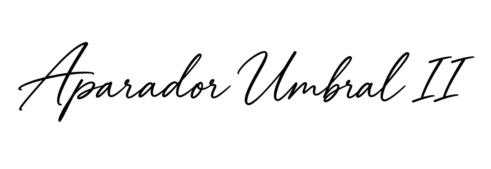 Aparador Umbral II, título manuscrito