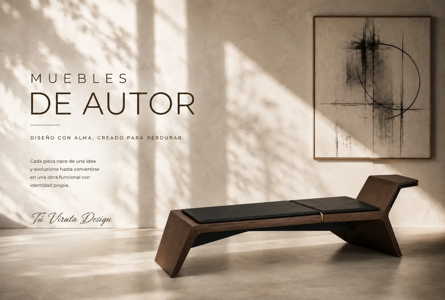 Portada de Muebles de autor de Tú Viruta Design con Banco Quiebro I
